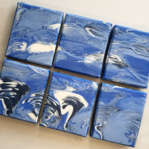 Feathered Blue Soap Bar