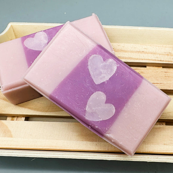 Pink Hearts Soap Bar
