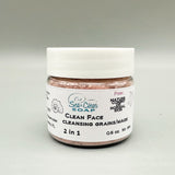 Clean Face, Cleansing Grains/Clay Mask, 2 in 1. Pink for Combo and Normal Skin