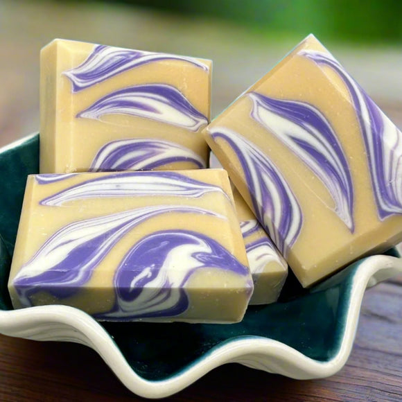 Gold and Purple Soap Bar
