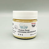 Clean Face, Cleansing Grains/Clay Mask, 2 in 1 - Orange for Dry to Combo Skin