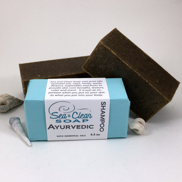 Ayurvedic Shampoo Bar is a natural shampoo bar with beneficial Ayurvedic herbs ingredients for a nurturing bar.  Made for dry hair and scalp.