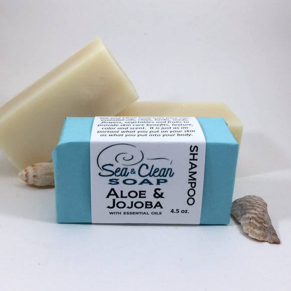 Aloe and Jojoba Shampoo Bar SEA and CLEAN Soap