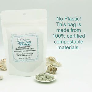 Clean Face Cleansing Grains - Green for Oily and Combo Skin
