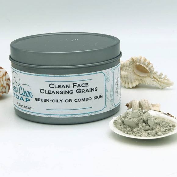 Clean Face Cleansing Grains - Green for Oily and Combo Skin