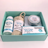 Gift Box  /  Soap Bar, Lotion Bar, Body Powder and Bath Tea