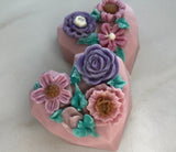 Heart and Flowers Bar Soap