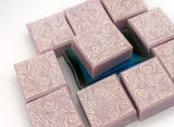 Pink Soap Bar with White Lace