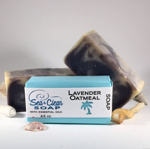 Lavender Oatmeal Soap Bar | SEA and CLEAN Soap