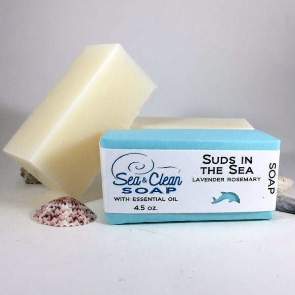 Suds in the Sea Lavender Rosemary Soap Bar All coconut oils soap